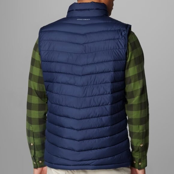 Columbia Puffer Vest Thermal Reflective Omni-Heat Slope Edge XM8758 Navy L - Picture 2 of 16